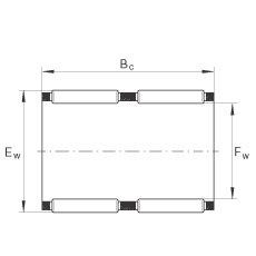滾針及保持架組件 K80X88X40-ZW, 根據 DIN 5405-1/ ISO 3030 標準，雙列