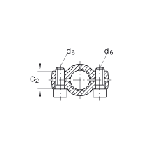 液壓桿端軸承 GIHNRK16-LO, 根據(jù) DIN ISO 12 240-4 標(biāo)準(zhǔn)，帶右旋螺紋夾緊裝置，需維護(hù)